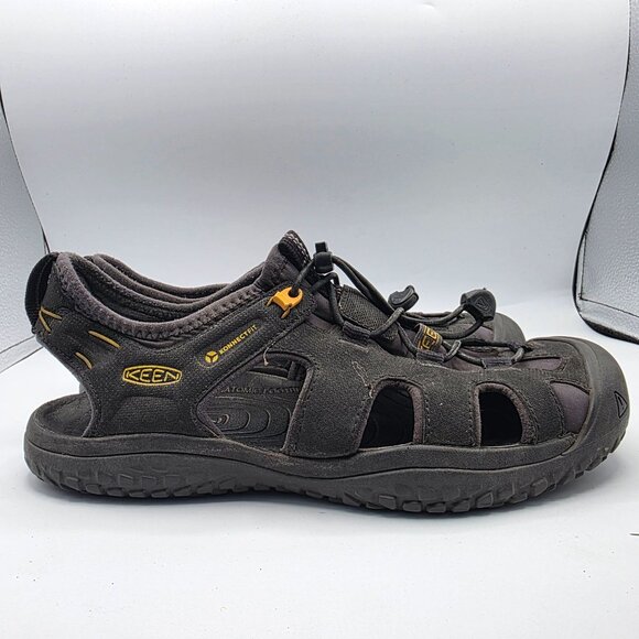 Keen SOLR Mens Size 8.5 Black Sandals Sport Water Slip On Closed Toe Casual - Picture 12 of 13
